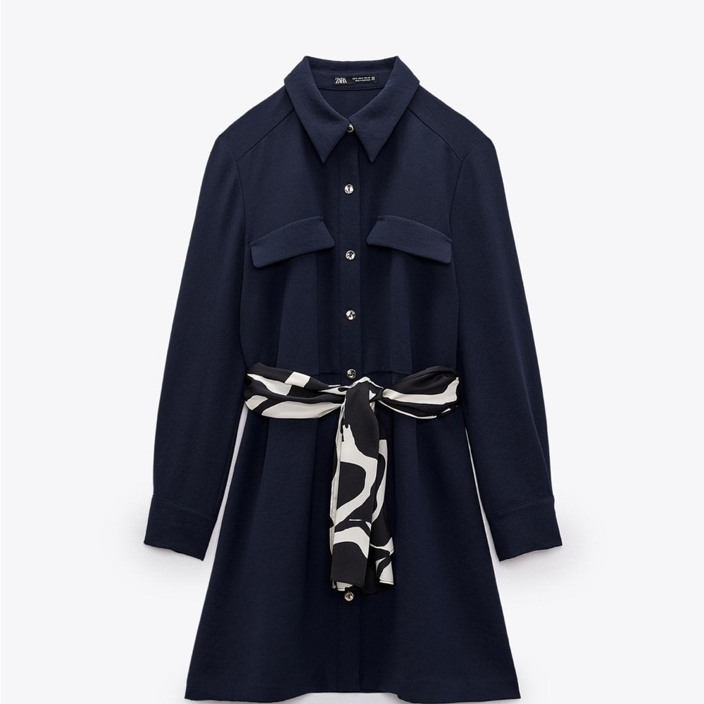 Zara Belted Mini Dress